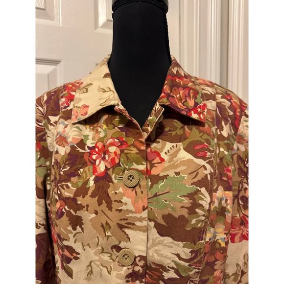 Coldwater Creek Multicolor Floral Jacket - Picture 3 of 7